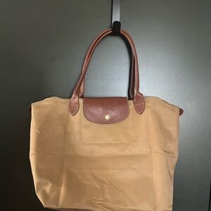 LONGCHAMP  Tan and Brown Tote Bag